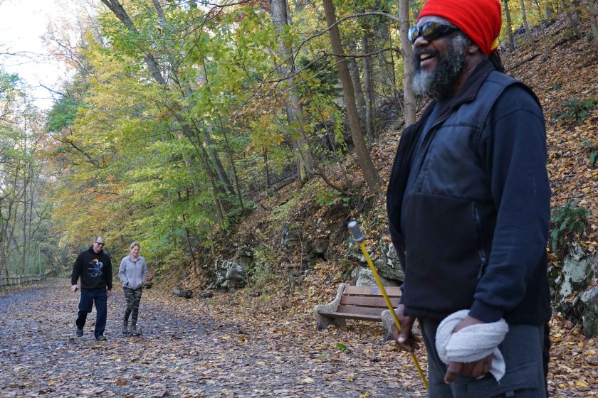 Making friends along the way.