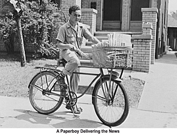 Paperboy on bike